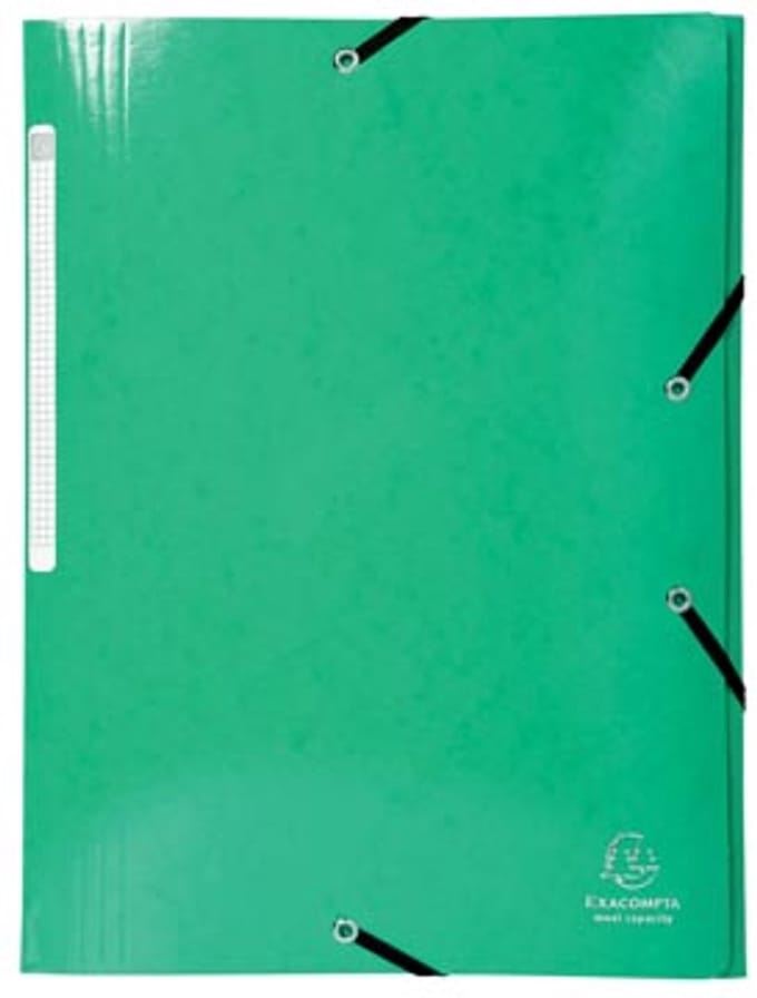 Exacompta IDERAMA® Elastomap 3 kleppen Maxi Capacity 425gm2 A4 - Anijsgroen - 55823E