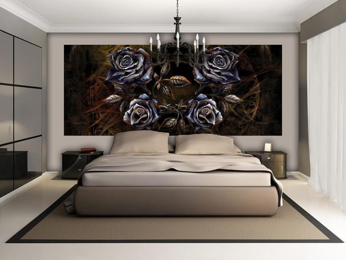Alchemy Roses Tattoo Photo Wallcovering