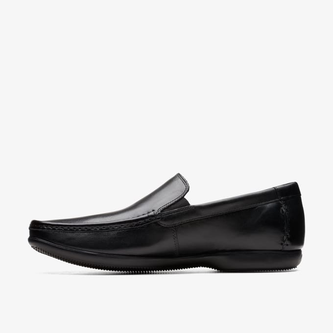 Finer Zon Zwarte Leren Schoenen
