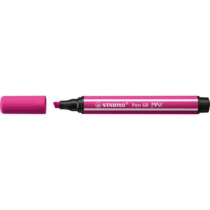 STABILO Pen 68 MAX - Viltstift Met Dikke Beitelpunt - Roze