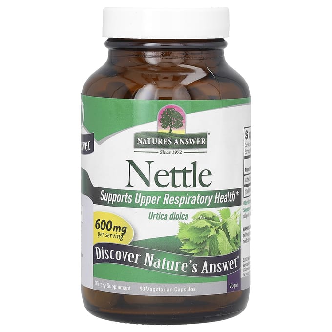 Nature'S Answer, Brandnetel, 600mg, 90 Vegetarische Capsules (300 mg per capsule)