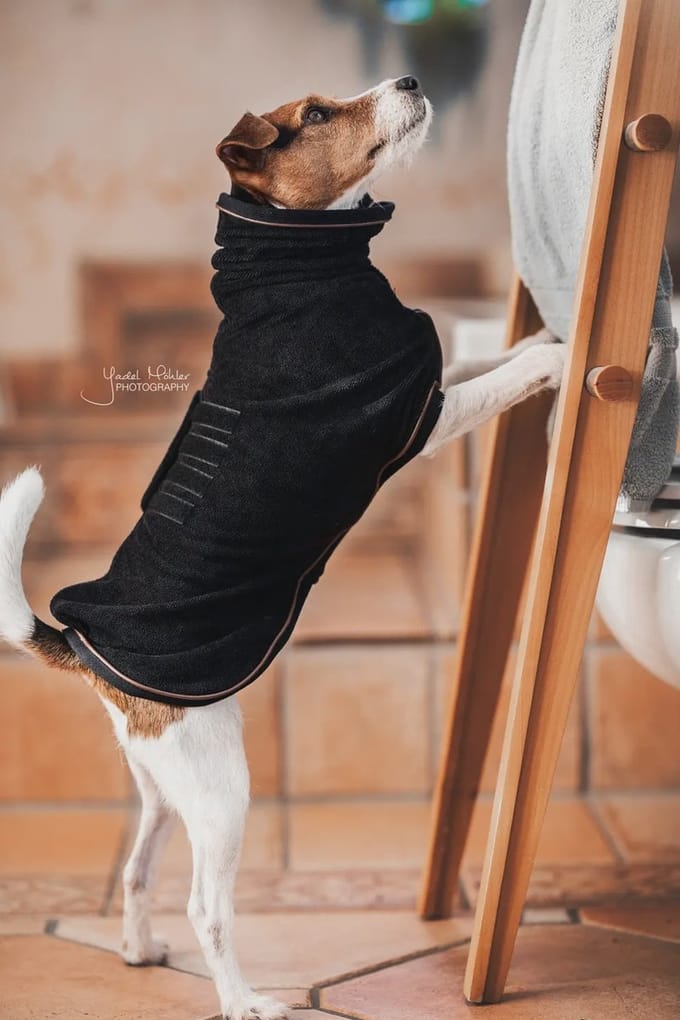 Kentucky Dog Coat Towel XXS Zwart