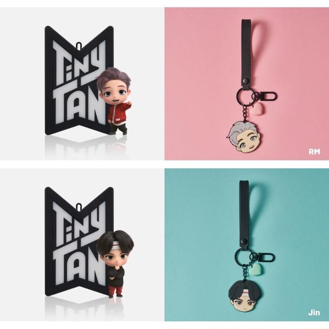 Bts (Garçons Bangtan) Mini Haut-parleur Bluetooth TinyTAN Porte-clés Officiel, Original, Authentique, army, idole Porte-clés, KPOP black