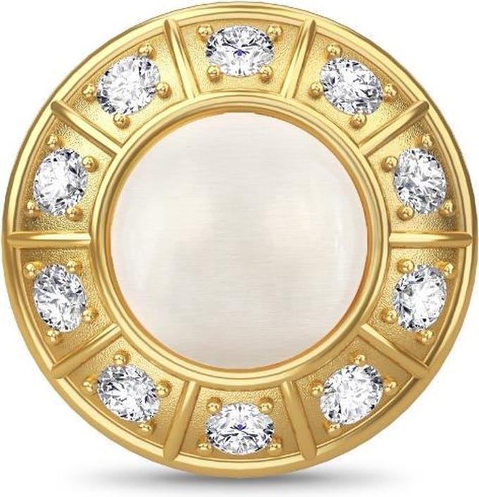 Endless Jennifer Lopez Collection White Moon Galaxy Gold Bedel 1630-2