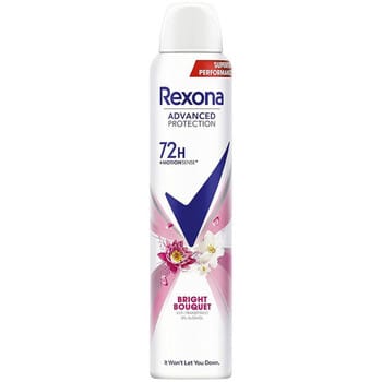 Deodorant - Rexona - Bright Bouquet - 200ml - Langdurige bescherming - Zonder alcohol