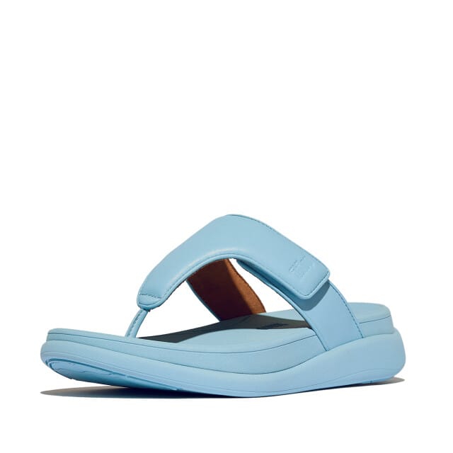 FitFlop FitFlop F-Mode Go Adjustable Flatform Toe-Post Sandals BLAUW - Maat 36