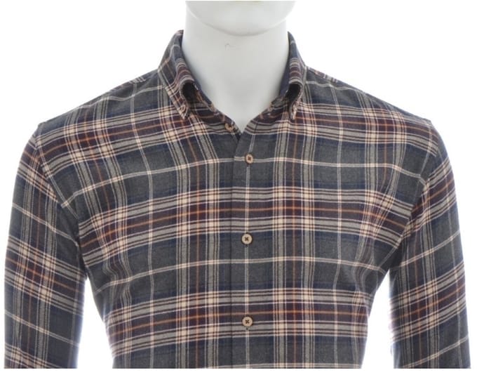 Eden Valley Ruitshirt flannel grijs