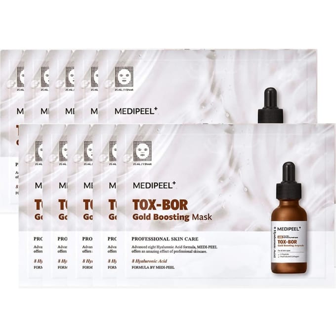 MEDIPEEL Tox Bor Goud Boostend Mask Verstevigend Elasticiteit Sheet Mask 25ml x 10 stuks