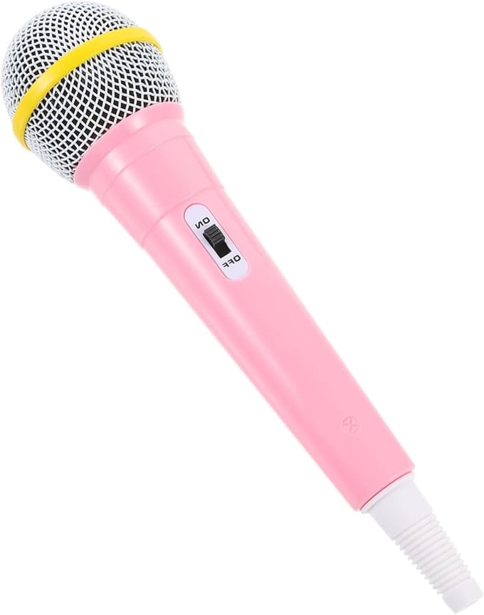 Speelgoed Microfoon - Nep Microfoon - Kinder Feestjes - Lichtgewicht Ontwerp - 21.5 cm - Roze