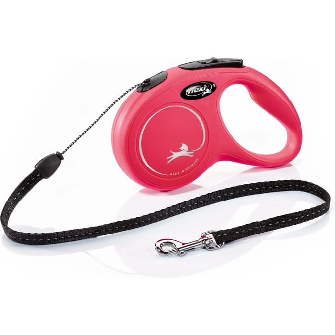 Flexi New Classic - Riem - Koord - Rood - S - 5 m