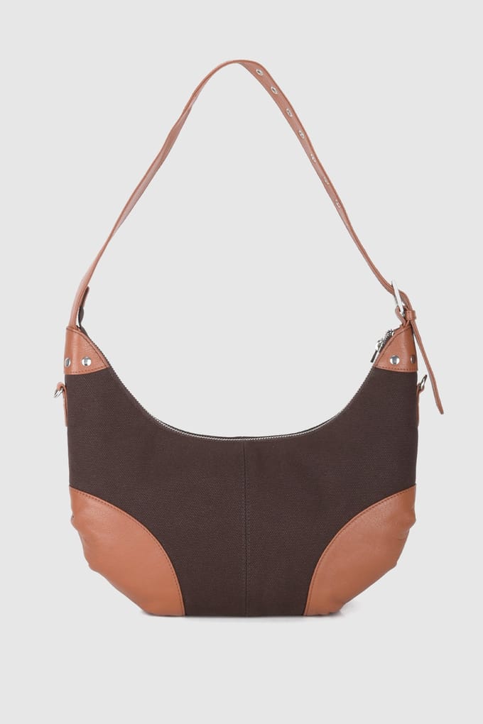 Núnoo Dagmar Canvas Coffee Taglia: OS | Borse a mano Outlet | Donna | Marrone