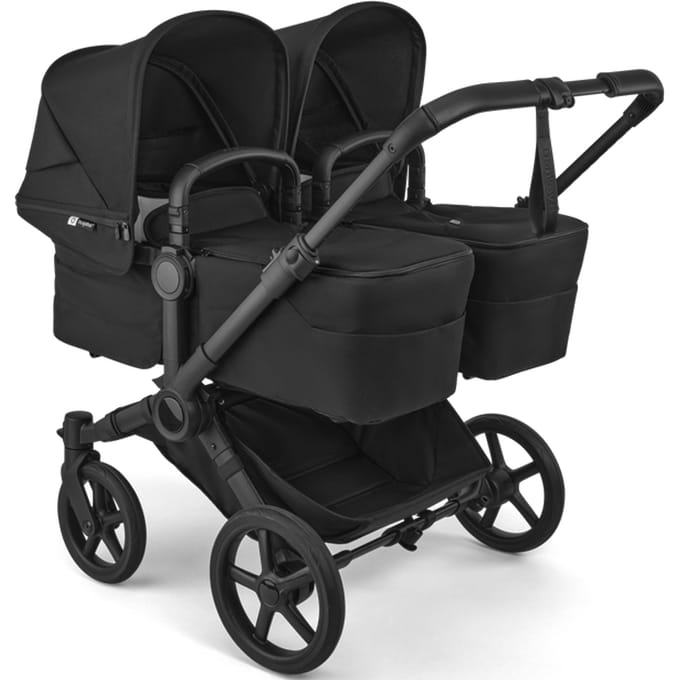Bugaboo Donkey 6 Twin Kinderwagen - Heritage Black Bekleding heritage black bekleding