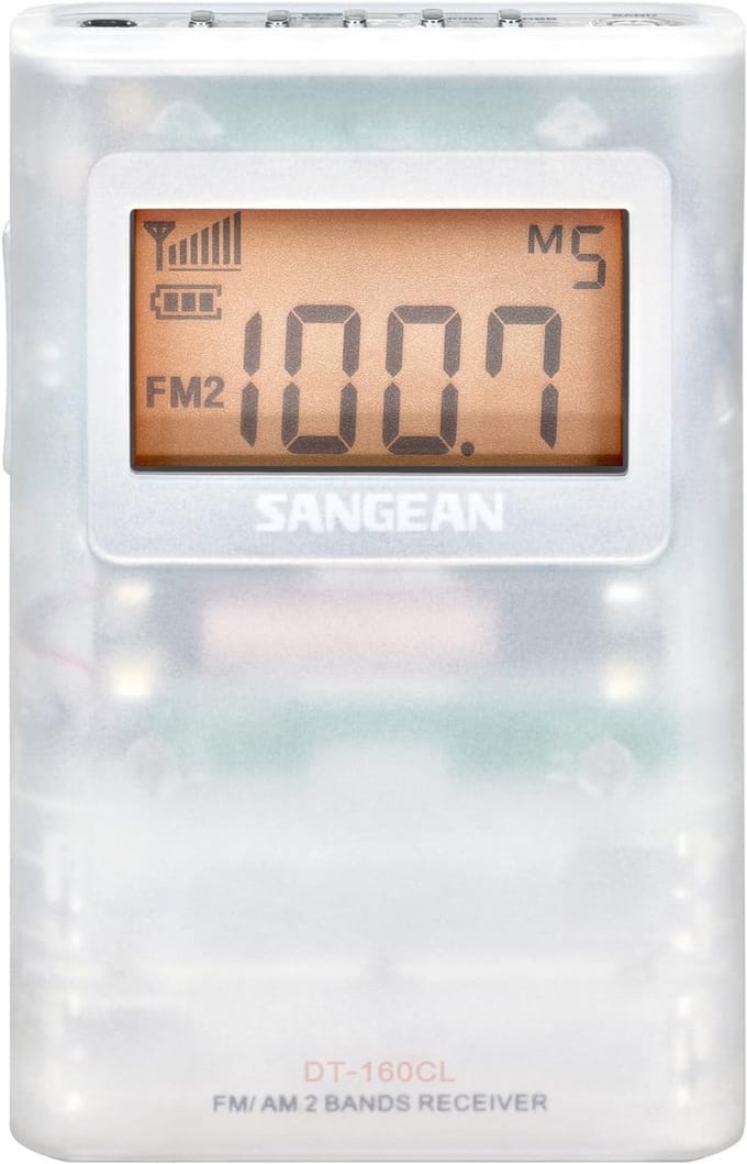 Draagbare FM/AM Zakradio met Stereo en Riemclip