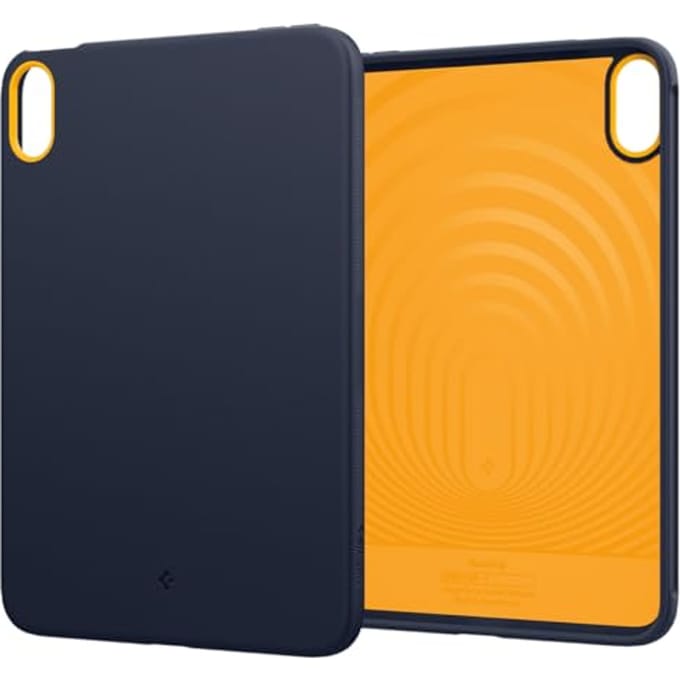 Spigen iPad mini 7 (A17 Pro, 2024, 7e Génération) / iPad mini 6 (2021, 6ème Génération) Étui, Compatible Apple Pencil, Housse de Tablette Fine Résistante aux Chocs - orange