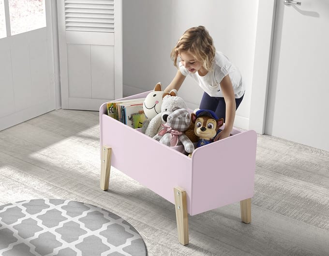 Vipack - Speelgoedkist - Kiddy - hout - oudroze