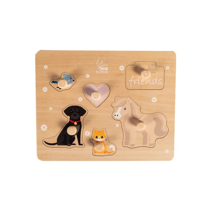 Houten puzzel met knoppen HKM Kids