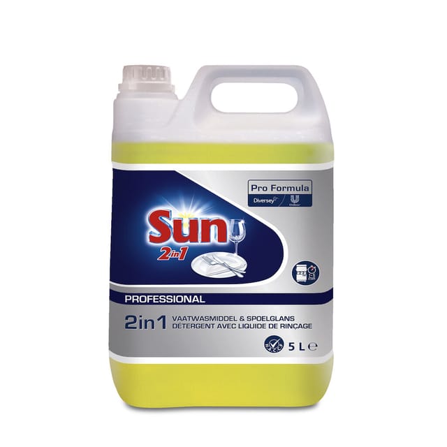 Sun Professional Vaatwasmiddel 2 in 1 - Fles 5 liter