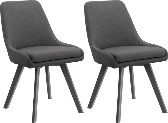 Rudi2-Eetkamerstoel - Set van 2 - Antraciet