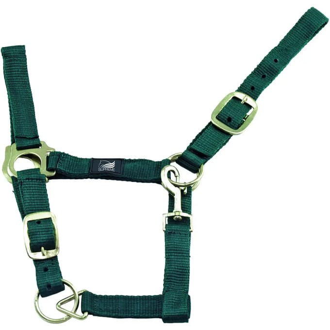 Nylon halster voor paard met dubbele aanpassing Supreme