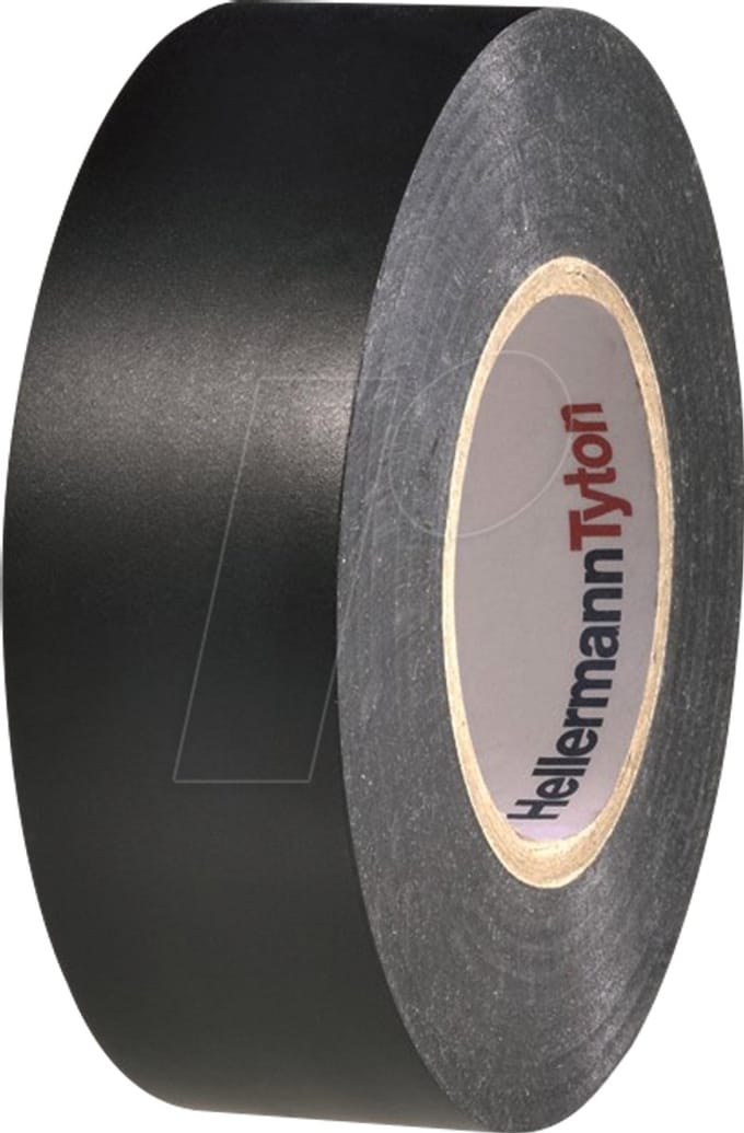 HellermannTyton HTAPE-FLEX2000+38x20-PVC-BK 710-10705 Isolatietape (l x b) 20 m x 38 mm 1 stuk(s)