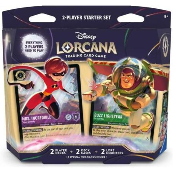 Disney Lorcana: Wilds Unknown – 2-Speler Starterset | Mrs. Incredible & Buzz Lightyear