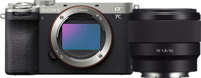 Sony A7C II Zilver + FE 50mm f/1.8