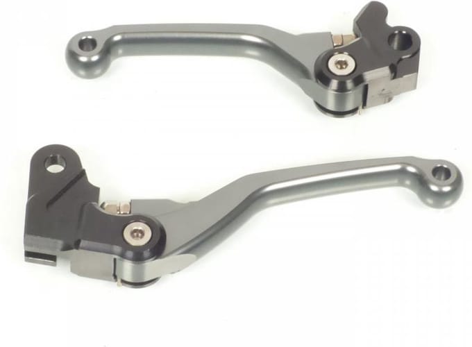 Paire de levier articulés coloris titane pour moto Honda 80 CR 1998 à 2007 Neuf