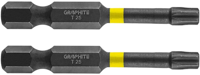 GRAPHITE - TX25 Slagbit - 50 mm - S2 Staal - Duurzaam