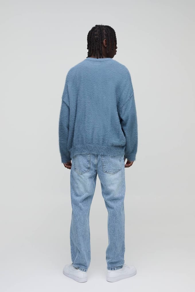Rechte, stijf gewassen jeans | Light Blue | Size 32R