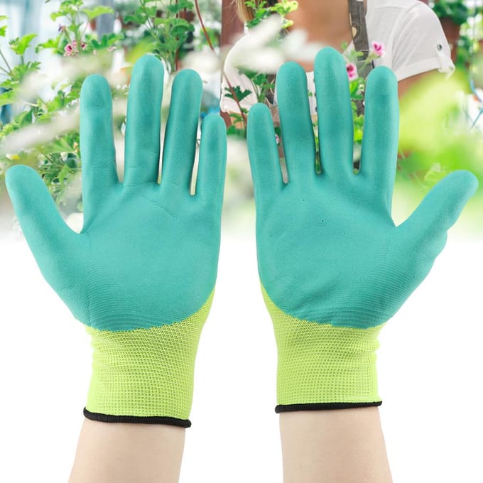 1 paar antislip waterdichte werkhandschoenen voor in de tuin blue