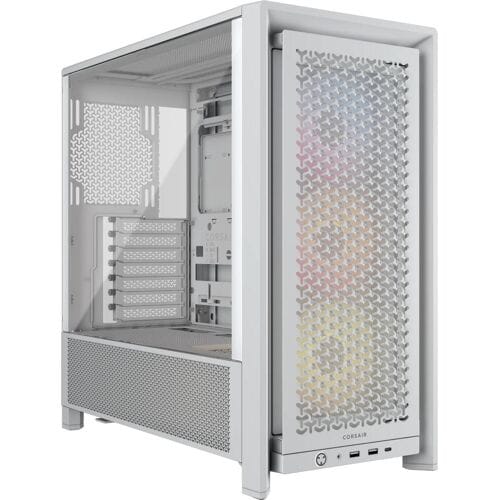CORSAIR FRAME 4000D RS ARGB - Midtowermodel ATX - Gehard Glas - Wit - 3x RS120 ARGB fans