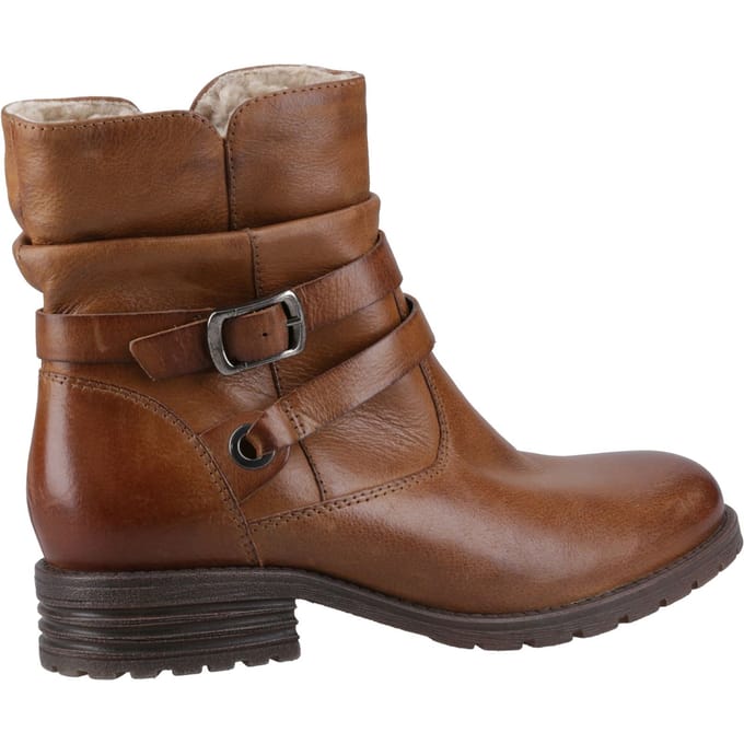 Hush Puppies Piper Leren Dameslaarzen Tan
