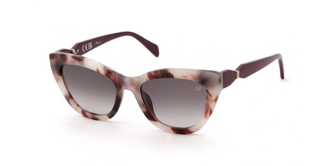 Blumarine SBM240 Rosso marmorizzato 53/19/140 WOMAN Zonnebrillen