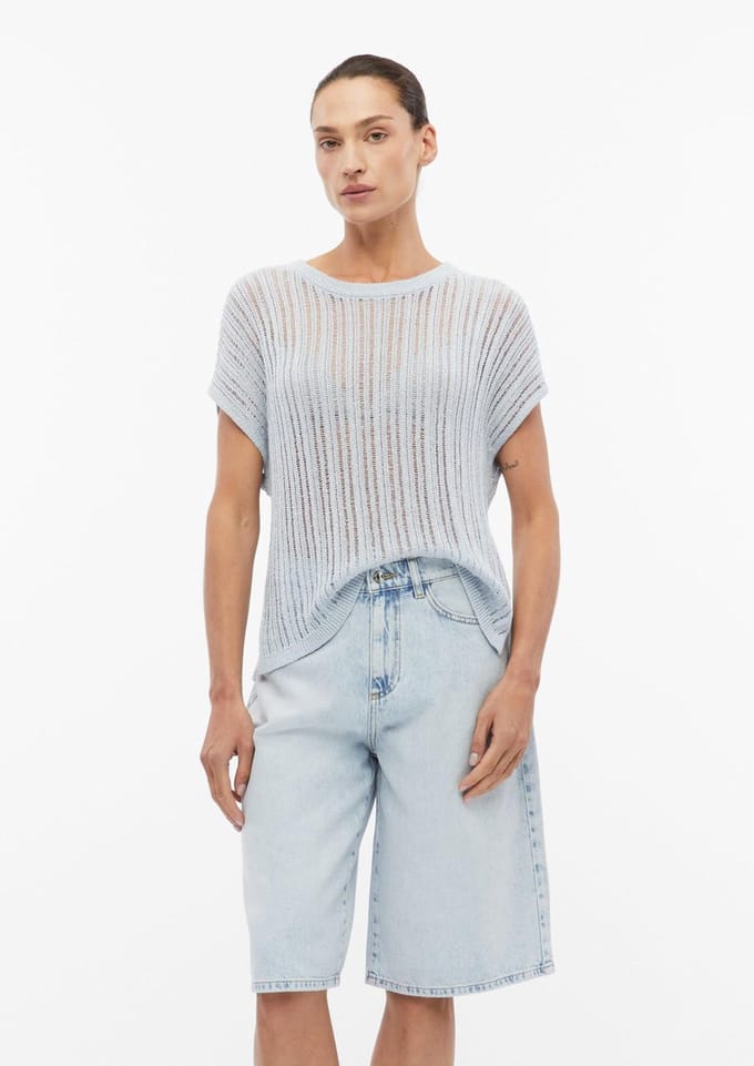 Comma Soft Accessories Blue Größe: L | Hemden Outlet | Damen | Blau