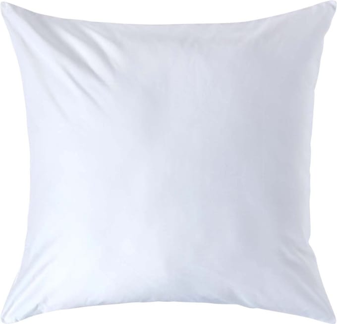 Homescapes Luxe Satijn Kussensloop 80x80 cm – Wit – 100% Egyptisch Katoen – Draaddichtheid 1000