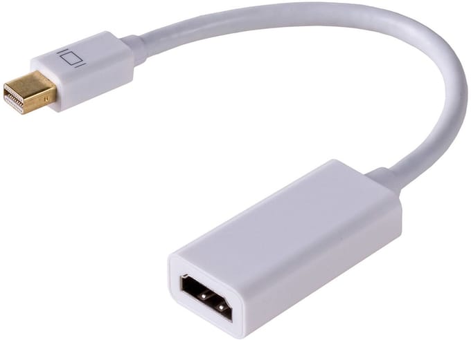 Akyga AK-AD-38 Mini-displayport Adapter [1x HDMI-stekker - 1x DisplayPort stekker] Vergulde steekcontacten 15 cm