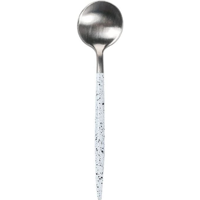 Bama – Lepel – Koffielepel Kyoto Silver White Marble – 12 Stuks