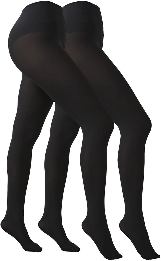 Next - Dames - Ultimate Comfort Opaque Set met twee opaque 100D panty's - Zwart