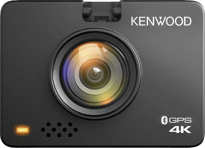 Kenwood DRV-A610W Dashcam - 4K HD - Draadloze app link - Achter-camera aansluiting - 64GB kaart