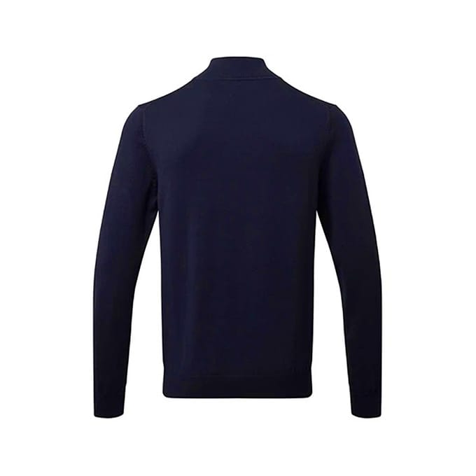 Asquith & Fox Heren Katoenen Blend Sweatshirt met ritssluiting (Franse marine)