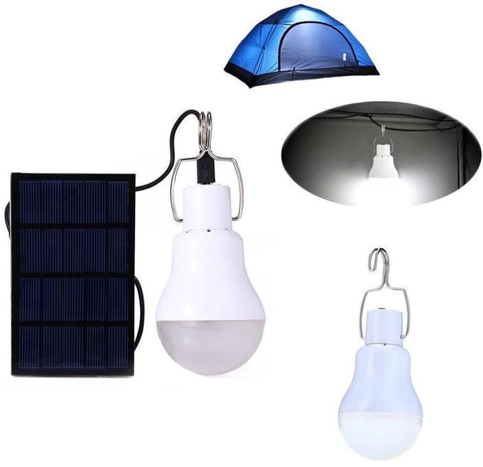 Solar LED lamp bulb reisset