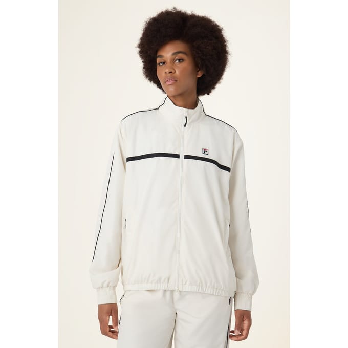 FILA San Siro Oversized Woven Track Jacket Egret Taglia: L | Giacche Outlet | Donna
