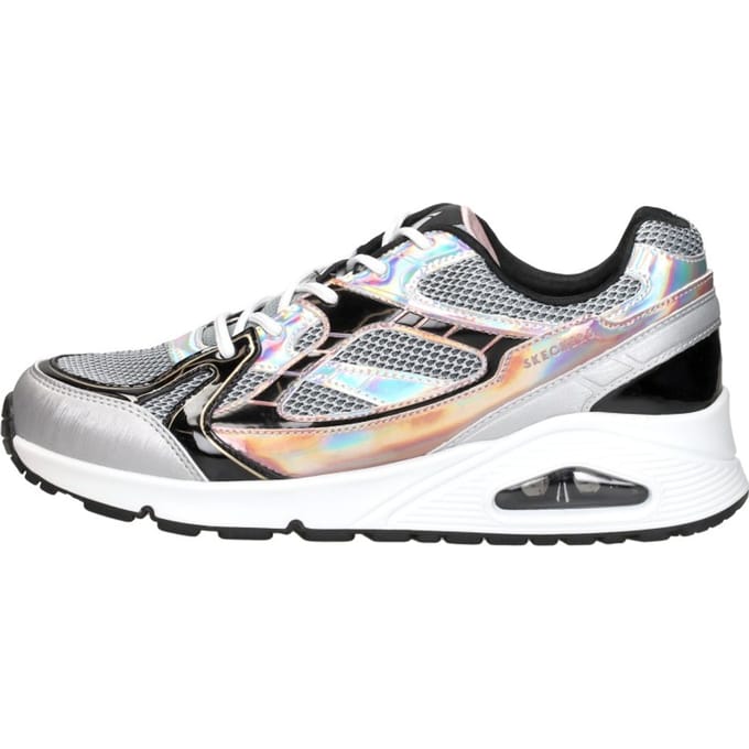 Skechers Uno Gen1-Platinum Flash Meisjes Sneakers - Zilver