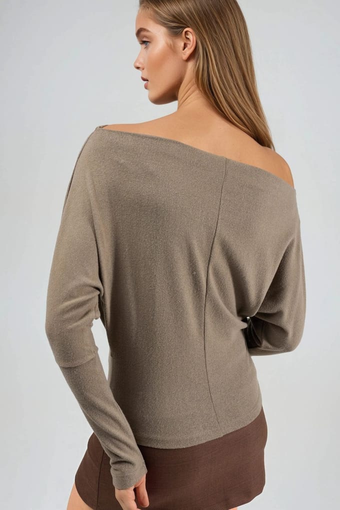 Boothals Blouse met Steenhanger