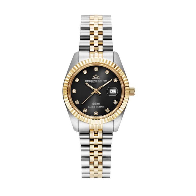 Christophe Duchamp Diamond Elysees CD7201-7 Dames Horloge 33mm 5ATM