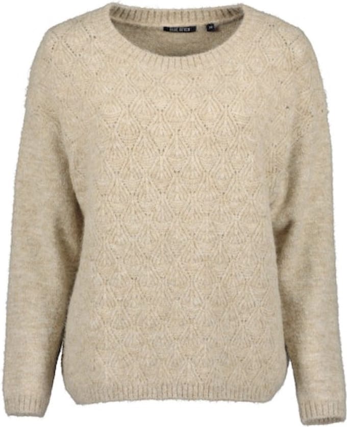 Blue Seven dames - Trui 247943 beige ronde hals maat 46