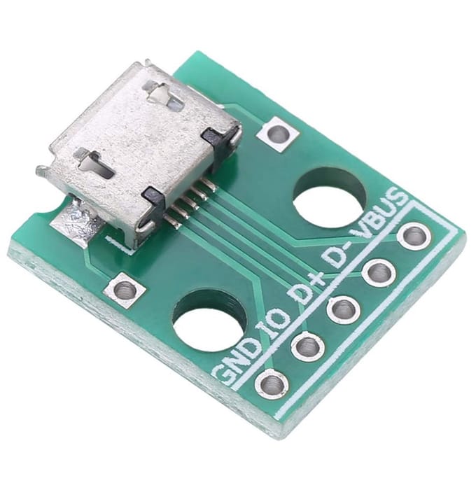 Dailygoody - Micro USB naar Adapter - Vrouwelijke Micro 5 Stappen - Ideaal voor Doe-Het-Zelf Projecten - 10 Stuks - Solderen - Standaard Micro-USB...