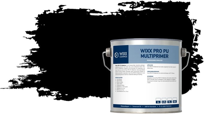 Wixx PRO PU Multiprimer - 20L - RAL 9005 | Gitzwart