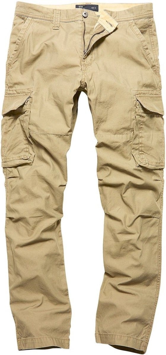 Vintage Industries Cargo-broek Reef Pants Dark Khaki