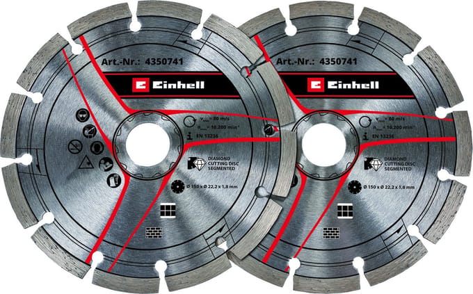 Einhell 4350741 Diamantdoorslijpschijf Diameter 150 mm